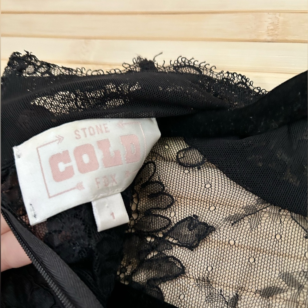 Stone Cold Fox Kerr black lace mini dress - Picture 7 of 8